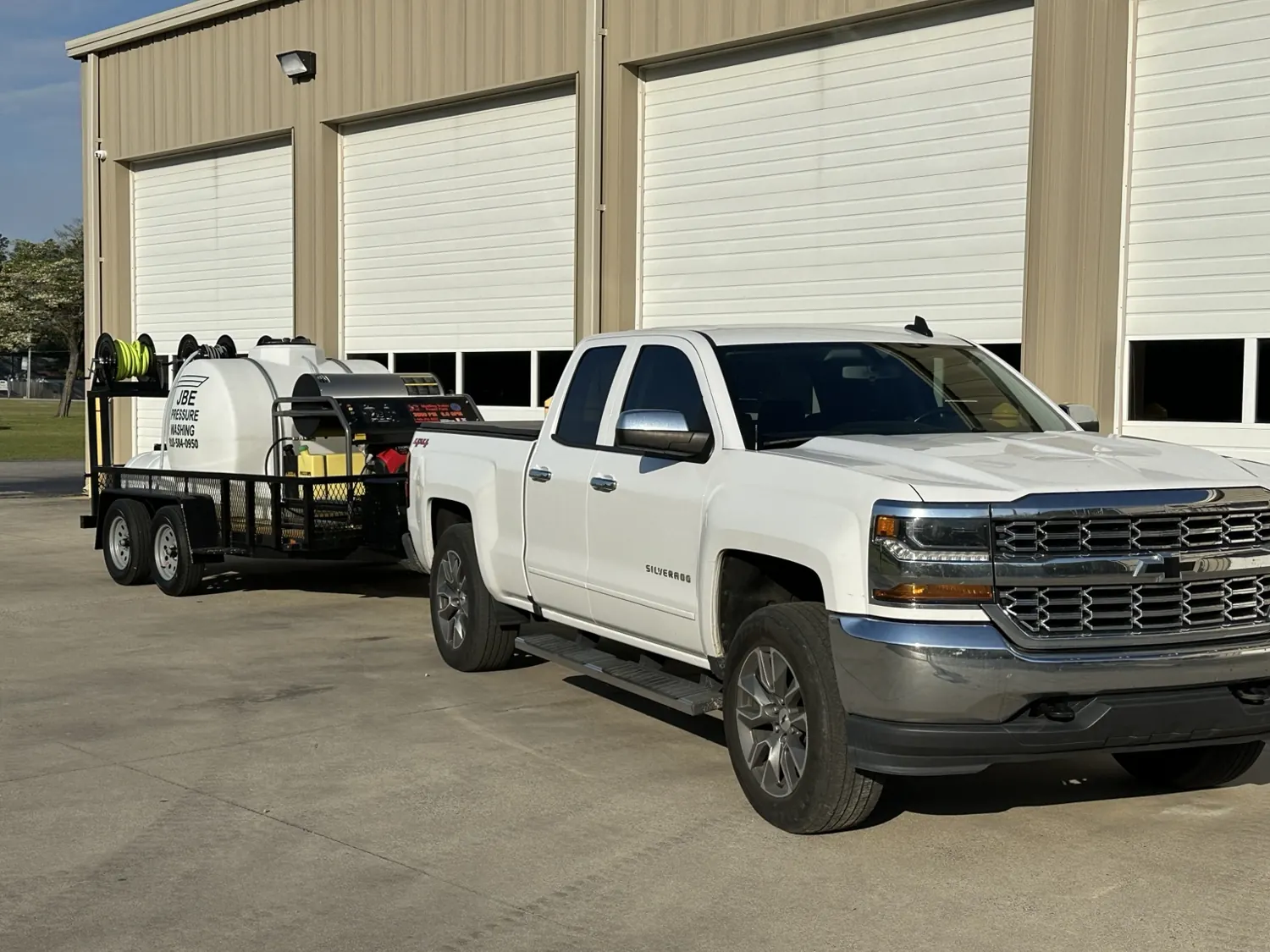 JBE Pressure Washing truck and equipment